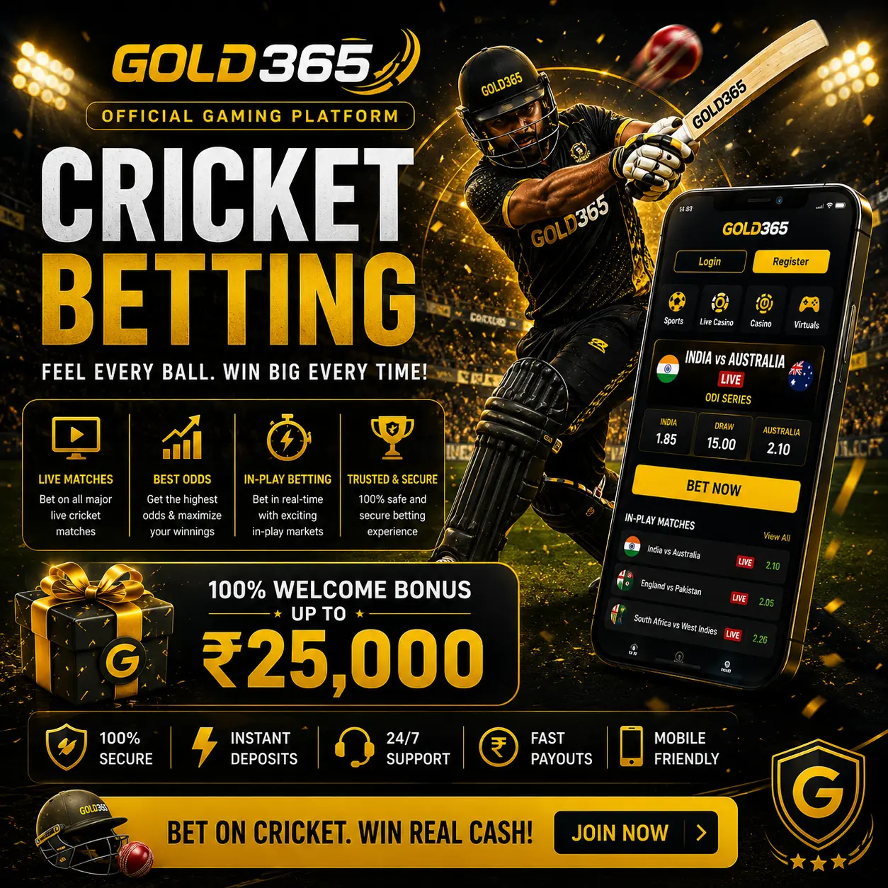 Best Cricket Betting ID Provider Gold365