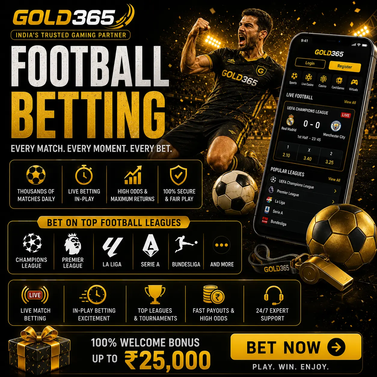 Football Betting on Gold365