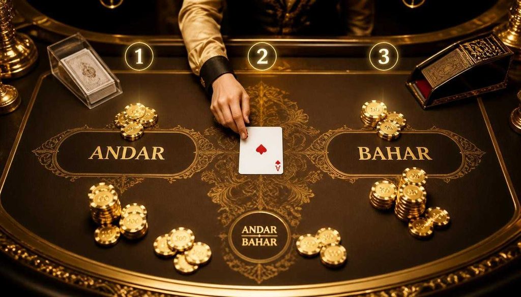 Gold 365 how to play Andar Bahar online step-by-step guide.